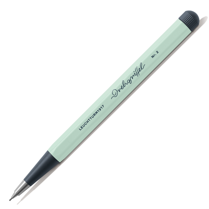 Drehgriffel No.2 Twist Pencil - HB Graphite (0.7mm) - Aluminium Barrel in Mint Green