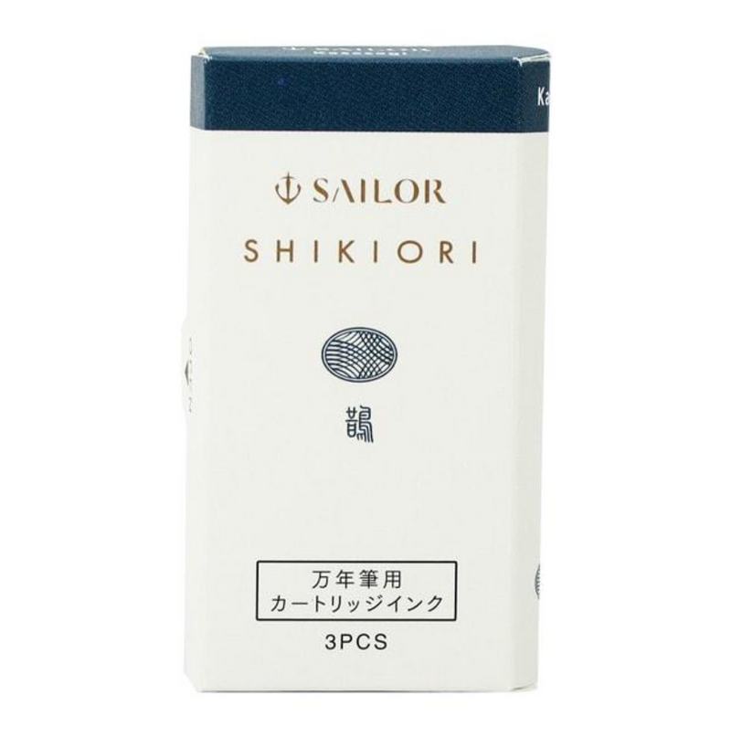 SAILOR SHIKIORI Fountain Pen Ink Cartridges - Pack of 3 - Tamatebako