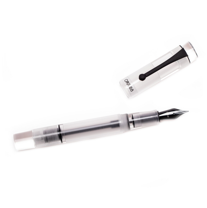 OPUS 88 Demonstrator Fountain Pen - Clear - Broad Nib