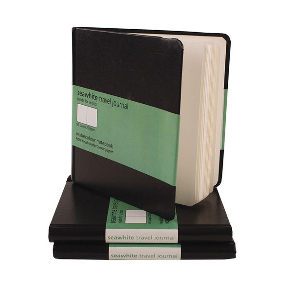 SEAWHITE OF BRIGHTON Watercolour Travel Sketchbook - 200gsm - 60 pages - Square (14 x 14cm)