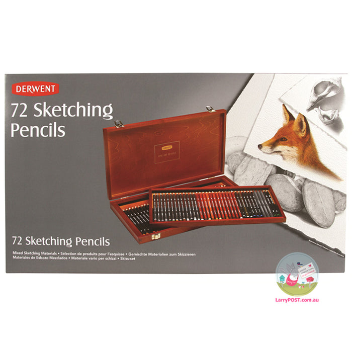 DERWENT Sketching Wooden Box 72