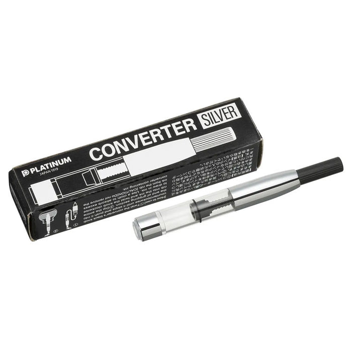 PLATINUM Converter for PLATINUM Fountain Pens - Silver