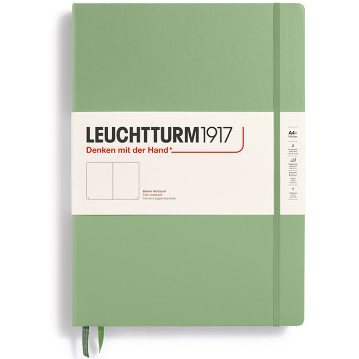 LEUCHTTURM1917 Classic Hard Cover - Master A4 - Plain - Sage
