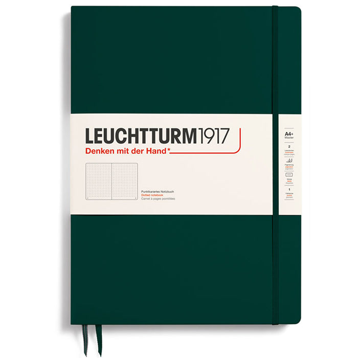 LEUCHTTURM1917 Classic Hard Cover - Master SLIM A4 - Dotted - Forest Green
