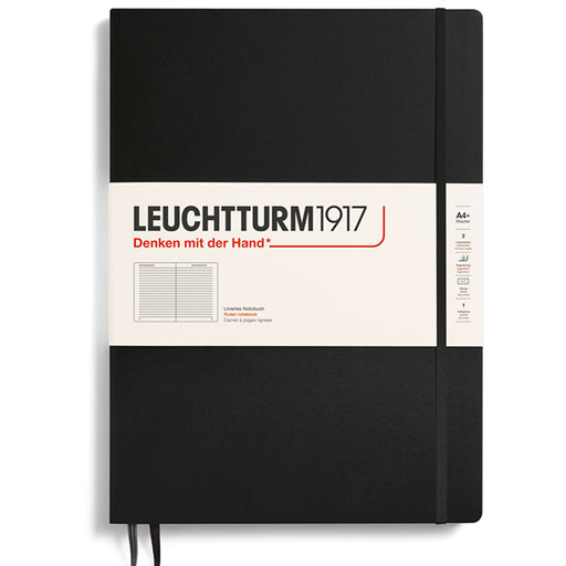 LEUCHTTURM1917 Classic Hard Cover - Master SLIM A4 - Ruled - Black