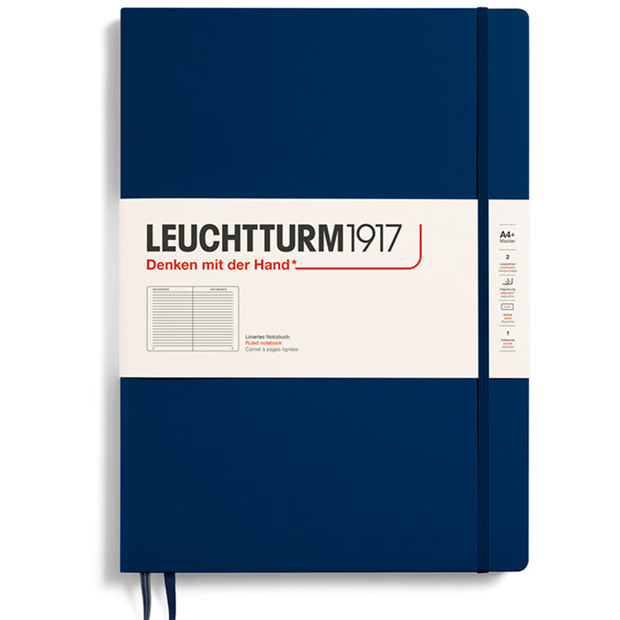 LEUCHTTURM1917 Classic Hard Cover - Master SLIM A4 - Ruled - Navy