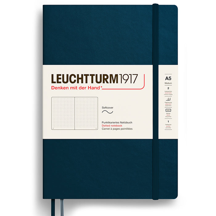 LEUCHTTURM1917 Soft Cover - Medium (A5) - Dotted - Deep Sea