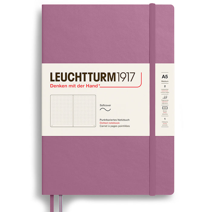 LEUCHTTURM1917 Soft Cover - Medium (A5) - Dotted - Dusty Rose