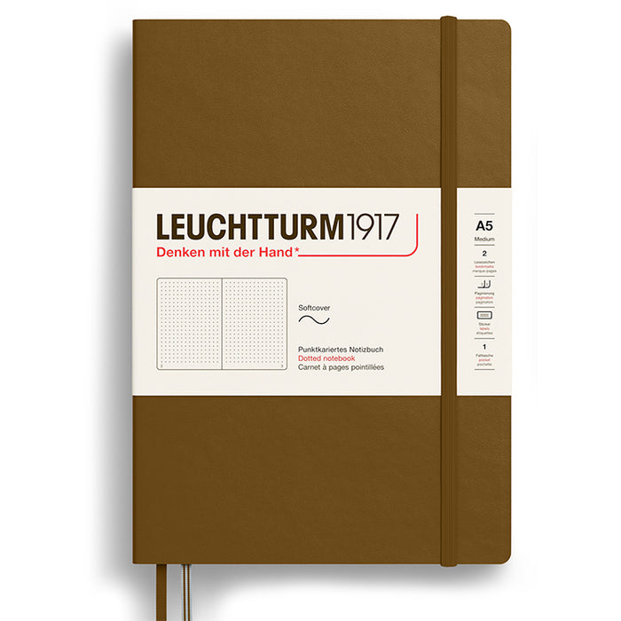 LEUCHTTURM1917 Soft Cover - Medium (A5) - Dotted - Spice Brown
