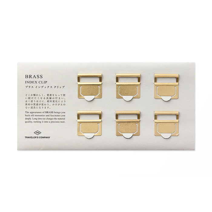 Traveler's Company - Brass Index Clips - Set of 6