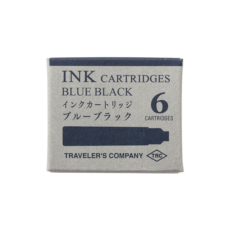 Traveler's Company - Fountain Pen Ink Cartridges - Pack of 6 - Blue