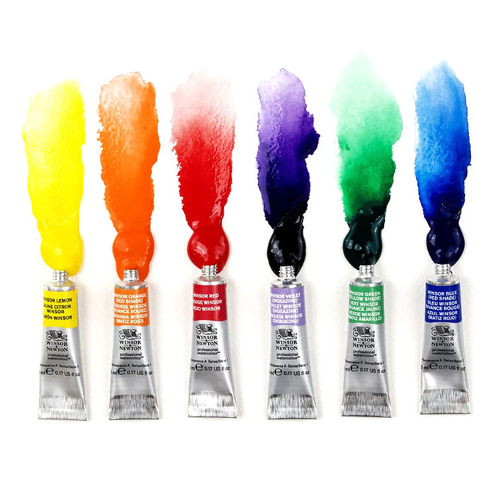 WINSOR & NEWTON Colours Watercolour Set - 5mL x 6 Colours