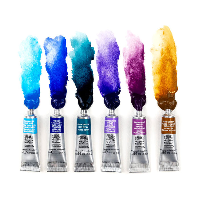 WINSOR & NEWTON Granulating Watercolour Set - 5mL x 6 Colours