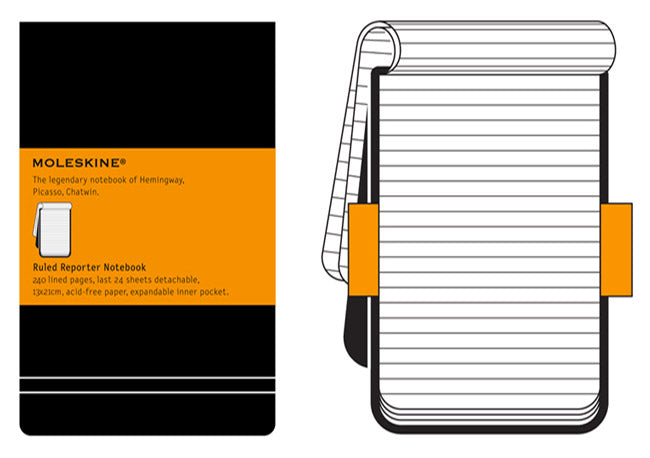MOLESKINE Softcover reporter ruled Large