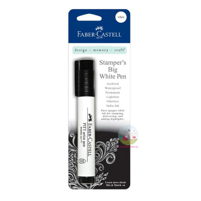 FABER-CASTELL PITT Artist Pen - Big Brush - White (Stamper's big white pen)