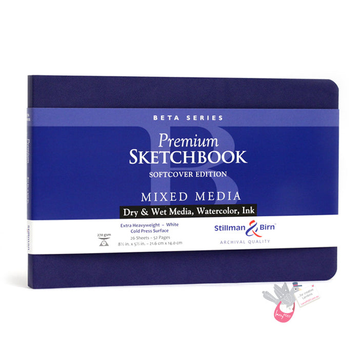 Stillman & Birn BETA Sketchbook - Softcover - A5 Landscape (8.5 x 5.5" / 21.6 x 14 cm) - 270gsm