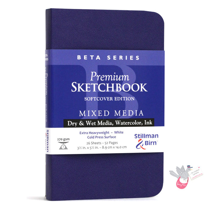 Stillman & Birn BETA Sketchbook - Softcover - A6 Portrait (3.5 x 5.5" /14 x 8.9 cm) - 270gsm