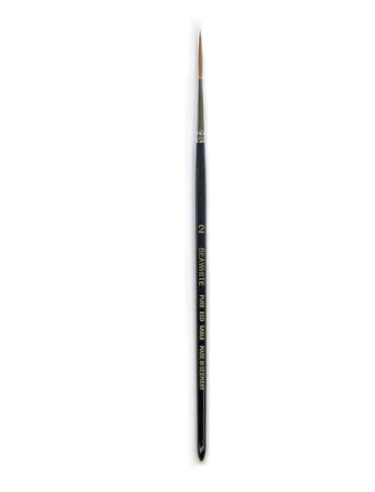 SEAWHITE OF BRIGHTON Watercolour Brush - Pure Red Sable - Rigger - Size 2