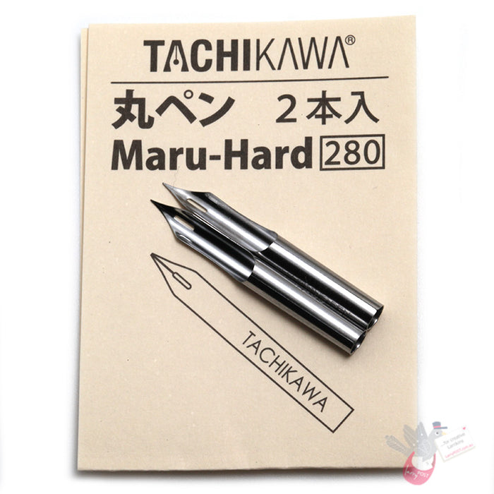 TACHIKAWA Deluxe Comic Pen Nib - Maru Hard (Mapping) Model - Pack of 2