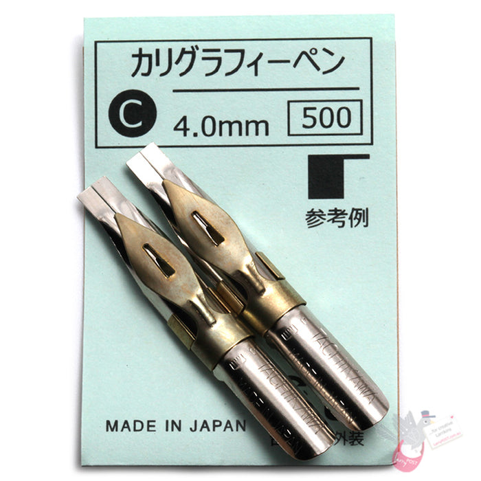 TACHIKAWA Calligraphy Nib - Type C (Sharp) - 4mm - Pack of 2