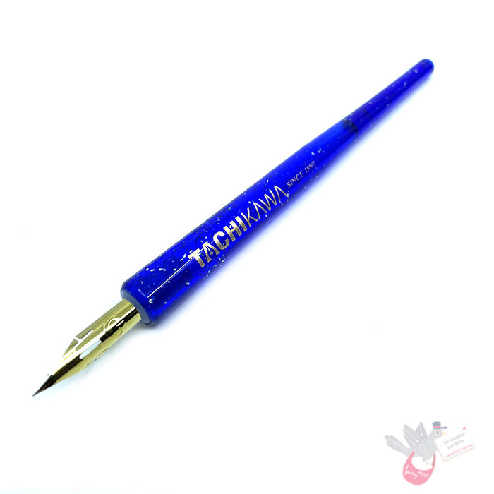 TACHIKAWA Resin Nib Holder - Model T25 (12.5cm length) - Clear Blue