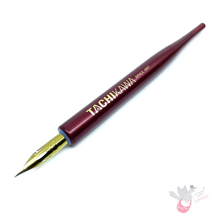 TACHIKAWA Resin Nib Holder - Model T25 (12.5cm length) - Metallic Red