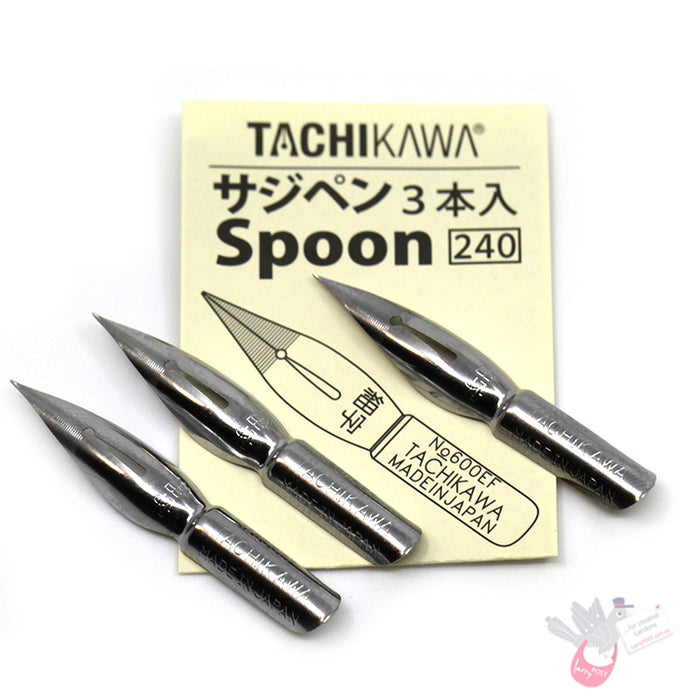 TACHIKAWA Comic Pen Nib - Spoon Model (T600N) - Pack of 3