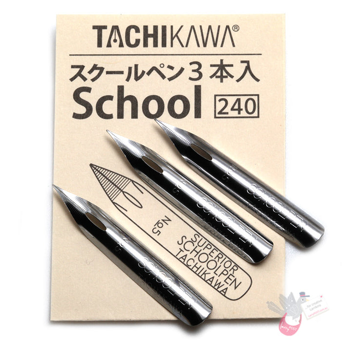 TACHIKAWA Comic Pen Nib - School Model (T53) - Pack of 3