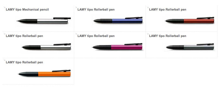 LAMY Tipo Rollerball Pen - Anodised Aluminium Barrel  - Natural