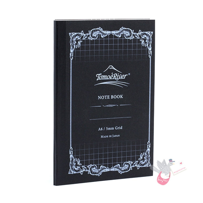 TOMOE RIVER Notebook - 160 Grid/Squared Pages - 52GSM - A6 - White