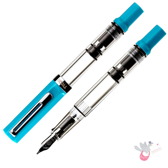 TWSBI Eco Fountain Pen - Cerulean Blue - Broad Nib