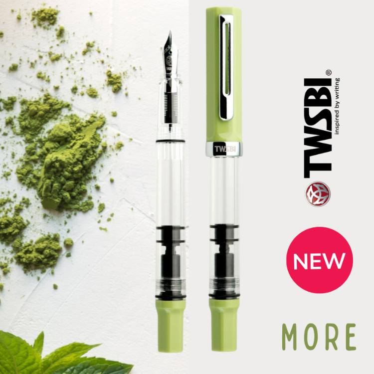 TWSBI Eco Fountain Pen - Matcha Green -1.1mm Italic (stub) Nib
