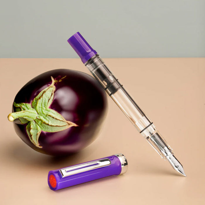 TWSBI Eco-T Fountain Pen - Eggplant - Broad Nib