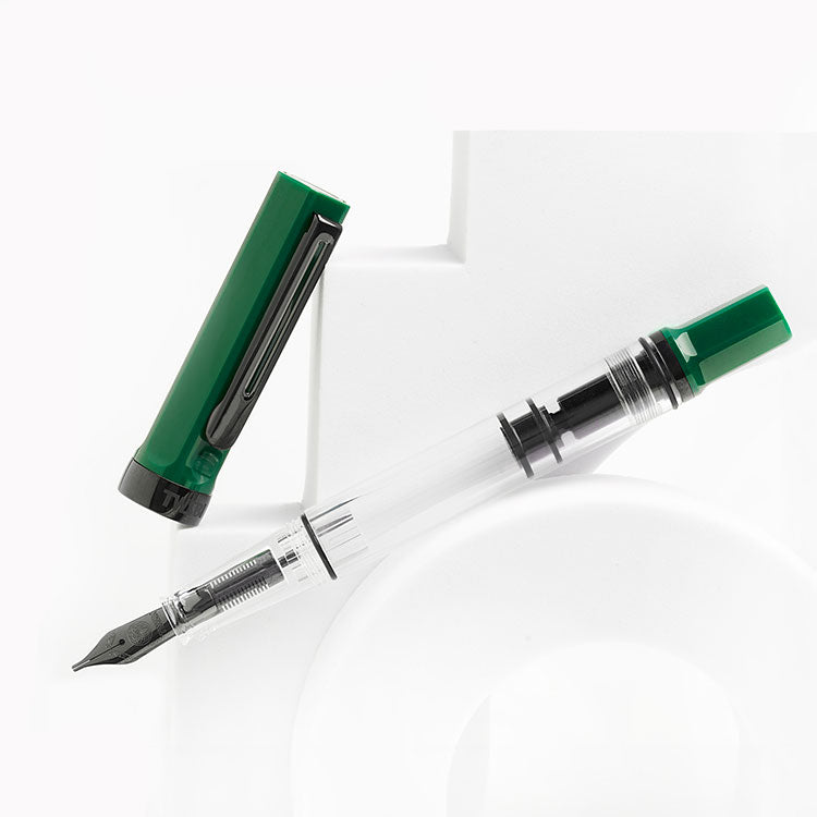 TWSBI Eco Fountain Pen - Irish Green with Onyx - Extra Fine Nib