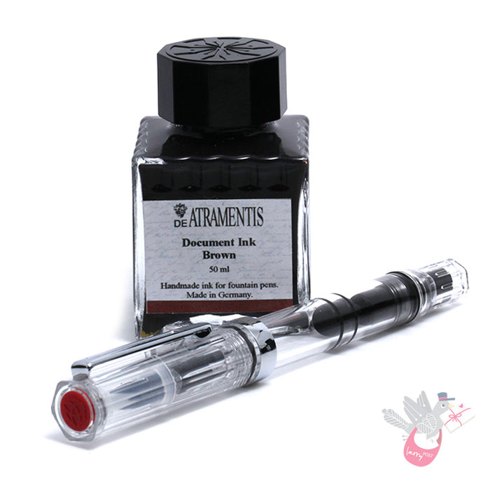 TWSBI Eco Clear / Clear - Fine & DE ATRAMENTIS Document Brown 45mL