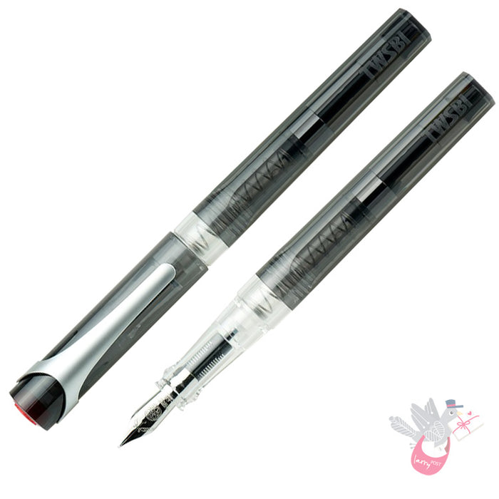 TWSBI Swipe Fountain Pen - Spring Loaded Converter - Smoke Colour - Broad Nib