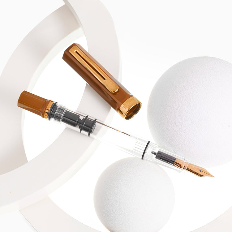 TWSBI Eco Fountain Pen - Espresso with Bronze - Broad Nib