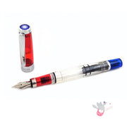 TWSBI Diamond 580 Fountain Pen - Red / Clear / Blue