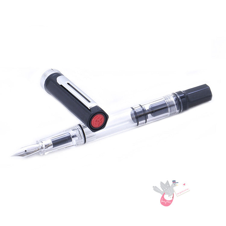 TWSBI Eco Fountain Pen - Clear / Black - Fine Nib