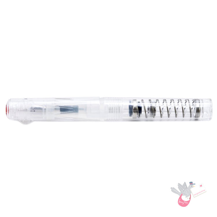 TWSBI Go Fountain Pen - Spring Load Mechanism - Clear - 1.1 Italic (stub) Nib