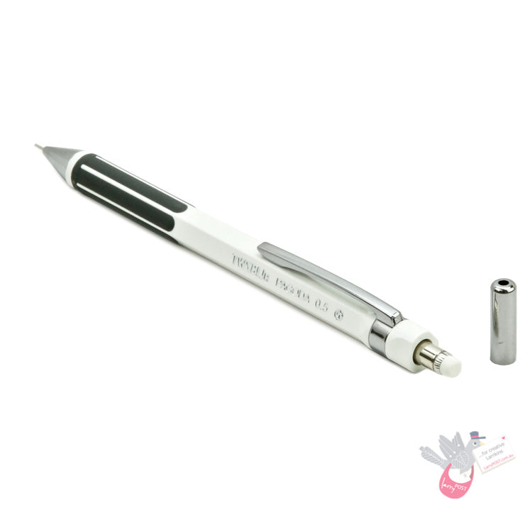 TWSBI Jr. Pagoda Fixed Pipe Mechanical Pencil - 0.5mm - White