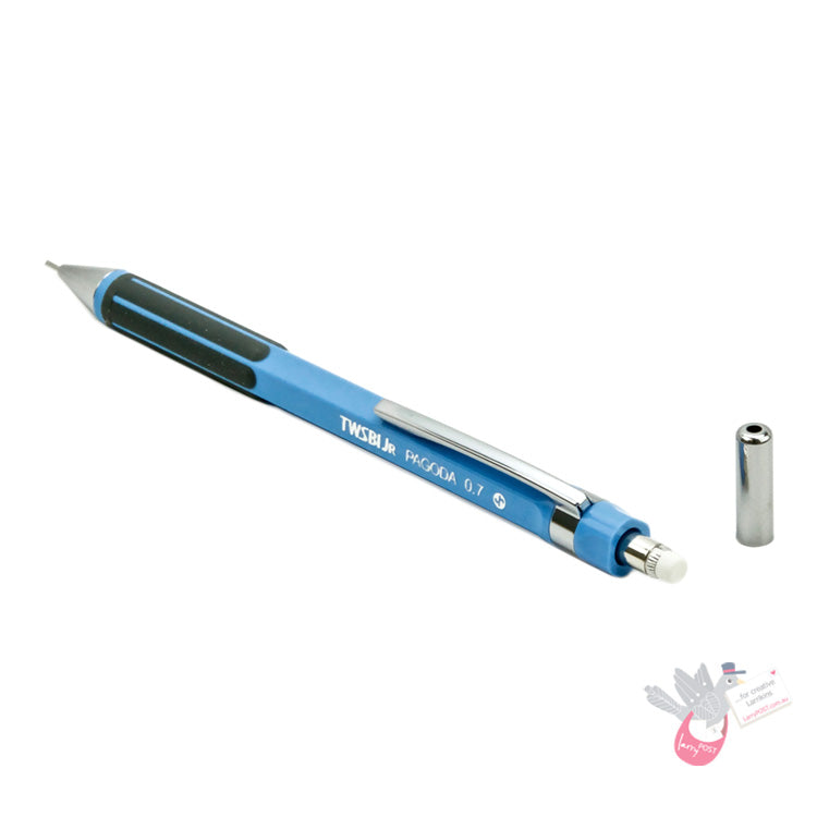 TWSBI Jr. Pagoda Fixed Pipe Mechanical Pencil - 0.5mm - Blue