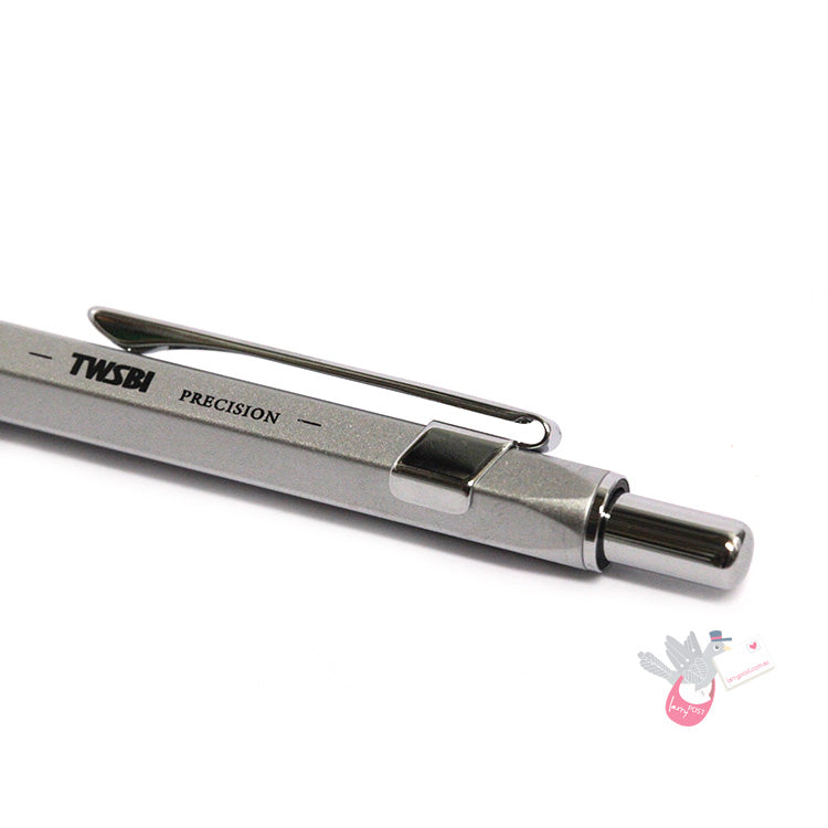 TWSBI Precision Ballpoint Pen - 1.0mm - Matt Silver