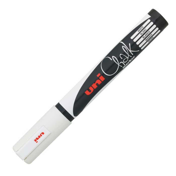 UNI Chalk Marker (non porous surfaces) - Bullet Tip - 2.5mm - White