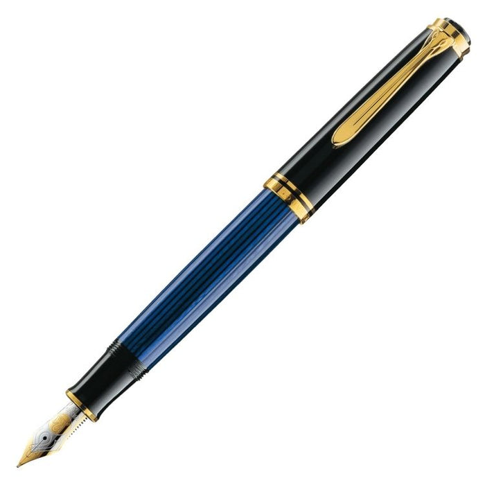 PELIKAN Souveran M800 Fountain Pen - Blue/Gold Trim