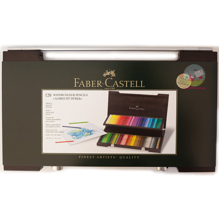 FABER-CASTELL Albrecht Durer Artists Watercolour Pencils - Wooden Box set of 120 *Ships free AU Regular Post only*