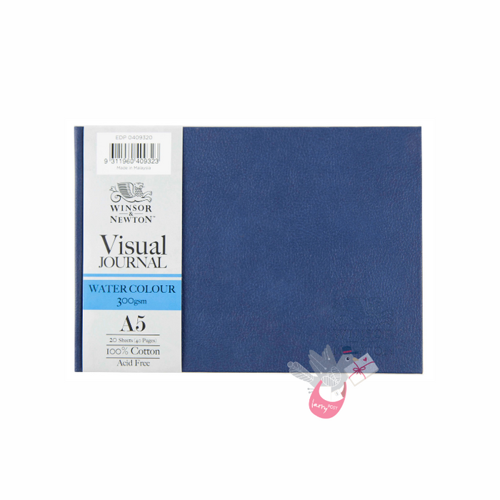 WINSOR & NEWTON Watercolour HC Sketchbook - 300gsm - 100% Cotton - Cold Press - 40 pages - A5 Landscape (*seconds, some marks)