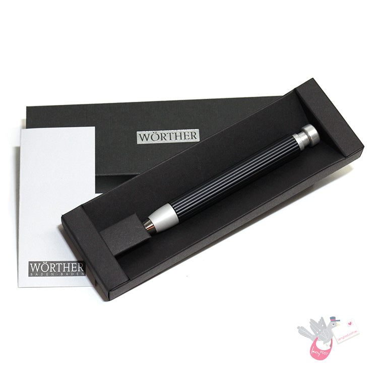 WORTHER Profil Mechanical Pencil 5.6mm - Black Aluminium