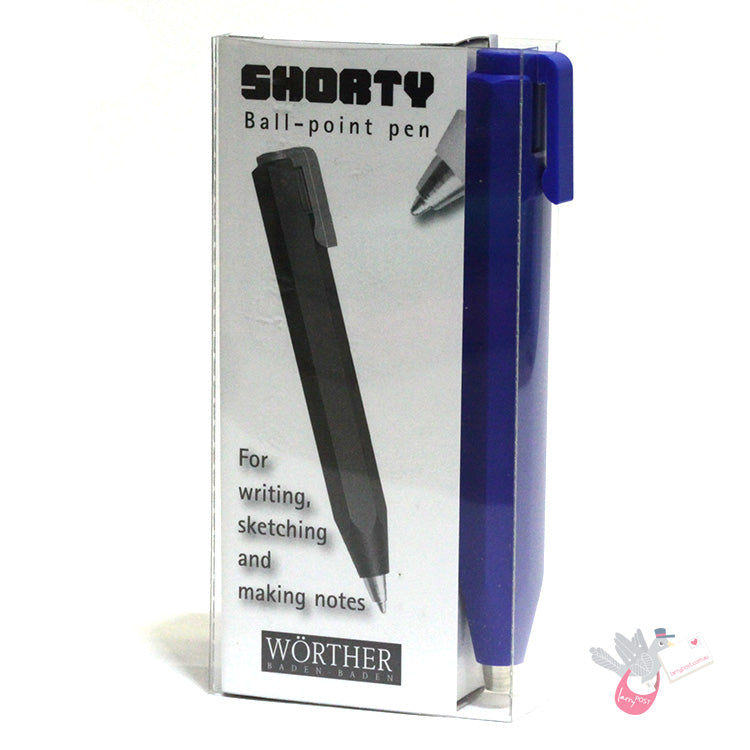 WORTHER Shorty Ballpoint Pen - Blue