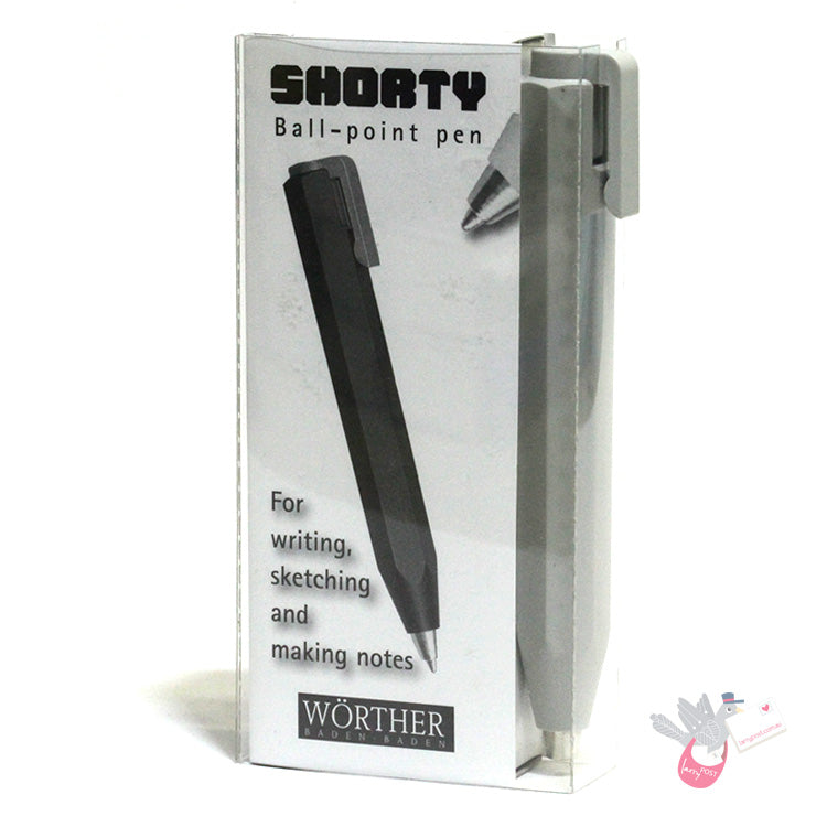 WORTHER Shorty Ballpoint Pen - Grey